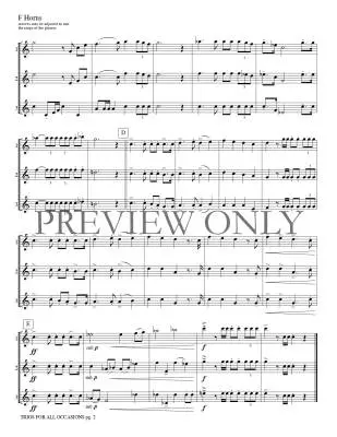 Trios for All Occasions - Marlatt - French Horn - Book