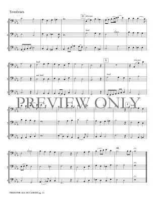 Trios for All Occasions - Marlatt - Trombone - Book