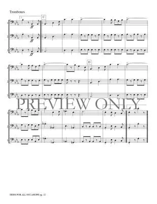 Trios for All Occasions - Marlatt - Trombone - Book