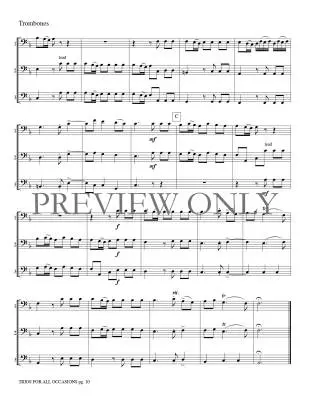 Trios for All Occasions - Marlatt - Trombone - Book