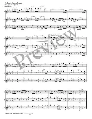 Trios for All Occasions, Vol.2 - Marlatt - Tenor Sax - Book