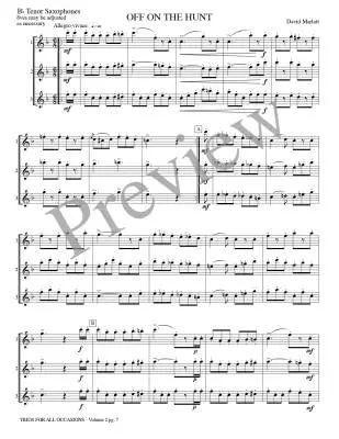 Trios for All Occasions, Vol.2 - Marlatt - Tenor Sax - Book