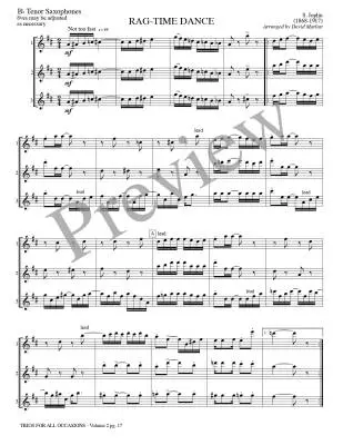 Trios for All Occasions, Vol.2 - Marlatt - Tenor Sax - Book