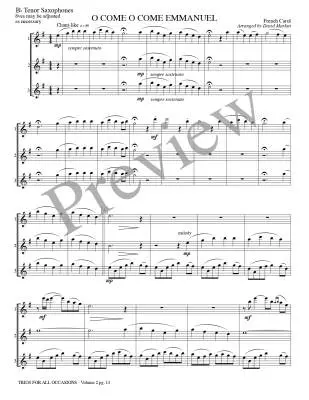 Trios for All Occasions, Vol.2 - Marlatt - Tenor Sax - Book