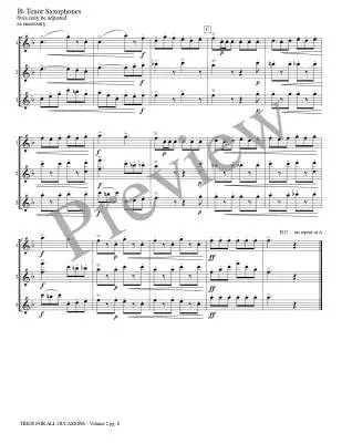 Trios for All Occasions, Vol.2 - Marlatt - Tenor Sax - Book