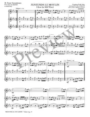 Trios for All Occasions, Vol.2 - Marlatt - Tenor Sax - Book