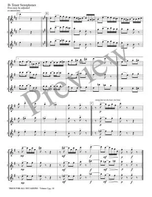 Trios for All Occasions, Vol.2 - Marlatt - Tenor Sax - Book