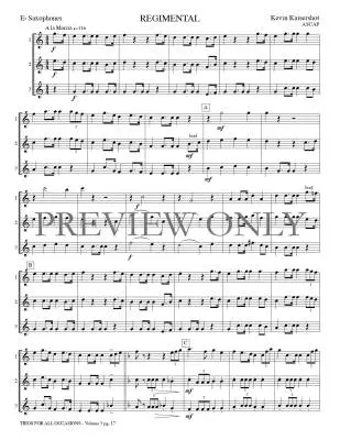 Trios for All Occasions, Volume 3 - Kaisershot - Alto Sax - Book