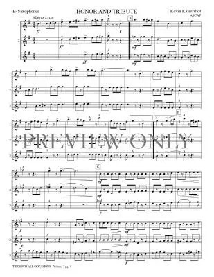 Trios for All Occasions, Volume 3 - Kaisershot - Alto Sax - Book