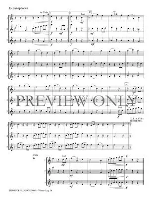 Trios for All Occasions, Volume 3 - Kaisershot - Alto Sax - Book