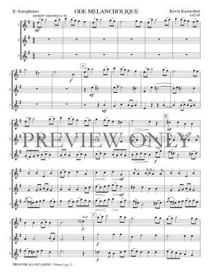 Trios for All Occasions, Volume 3 - Kaisershot - Alto Sax - Book