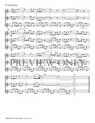 Trios for All Occasions, Volume 3 - Kaisershot - Alto Sax - Book