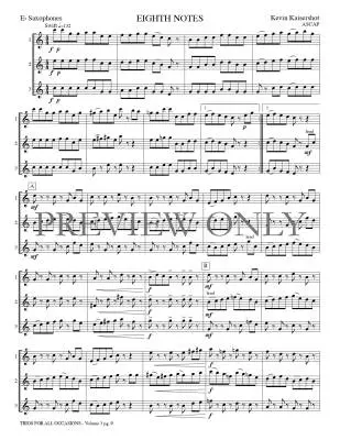 Trios for All Occasions, Volume 3 - Kaisershot - Alto Sax - Book