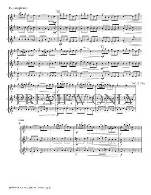 Trios for All Occasions, Volume 3 - Kaisershot - Alto Sax - Book