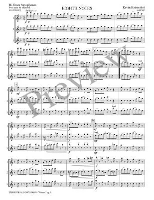 Trios for All Occasions, Volume 3 - Kaisershot - Tenor Sax - Book