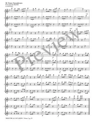 Trios for All Occasions, Volume 3 - Kaisershot - Tenor Sax - Book