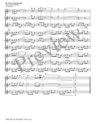 Trios for All Occasions, Volume 3 - Kaisershot - Tenor Sax - Book