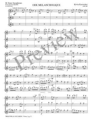 Trios for All Occasions, Volume 3 - Kaisershot - Tenor Sax - Book