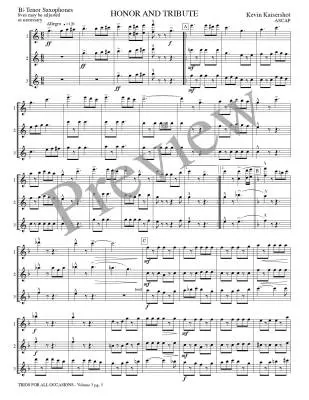 Trios for All Occasions, Volume 3 - Kaisershot - Tenor Sax - Book