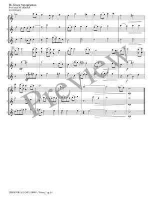 Trios for All Occasions, Volume 3 - Kaisershot - Tenor Sax - Book