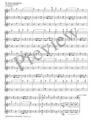 Trios for All Occasions, Volume 3 - Kaisershot - Tenor Sax - Book