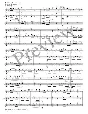 Trios for All Occasions, Volume 3 - Kaisershot - Tenor Sax - Book