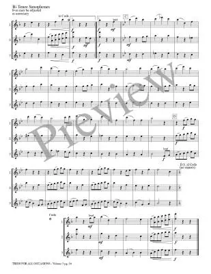 Trios for All Occasions, Volume 3 - Kaisershot - Tenor Sax - Book