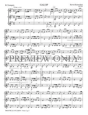 Trios for All Occasions, Volume 3 - Kaisershot - Trumpet - Book