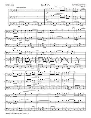 Trios for All Occasions, Volume 3 - Kaisershot - Trombone - Book