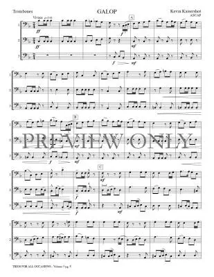 Trios for All Occasions, Volume 3 - Kaisershot - Trombone - Book