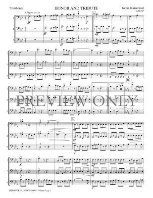 Trios for All Occasions, Volume 3 - Kaisershot - Trombone - Book
