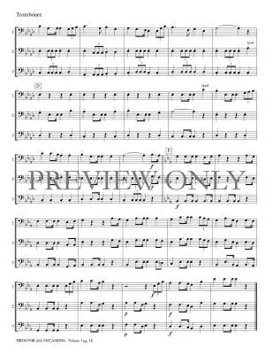 Trios for All Occasions, Volume 3 - Kaisershot - Trombone - Book