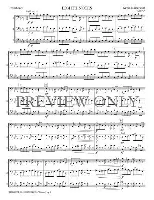 Trios for All Occasions, Volume 3 - Kaisershot - Trombone - Book