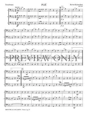 Trios for All Occasions, Volume 3 - Kaisershot - Trombone - Book