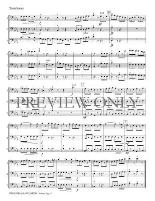 Trios for All Occasions, Volume 3 - Kaisershot - Trombone - Book