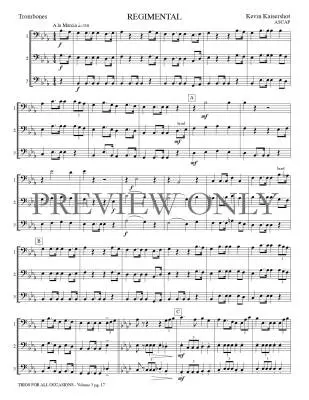 Trios for All Occasions, Volume 3 - Kaisershot - Trombone - Book