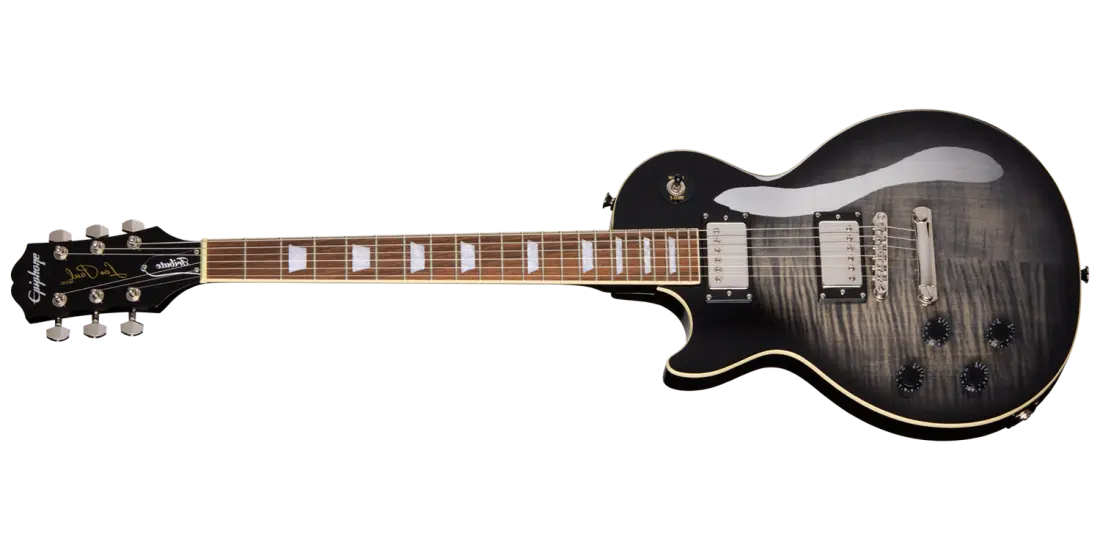 Les Paul Tribute Plus Electric Guitar - Transparent Ebony Burst (Left Handed)