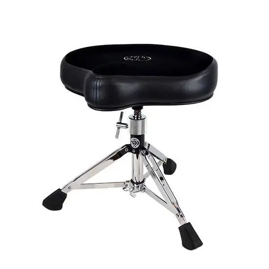 Manual Short Spindle Drum Throne - Black