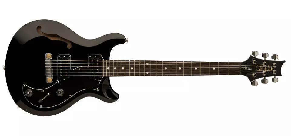 S2 Mira Semi-Hollow Electric Guitar - Black