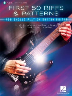 Hal Leonard - First 50 Riffs & Patterns You Should Play on Rhythm Guitar - Rubin - Guitar - Book/Audio Online