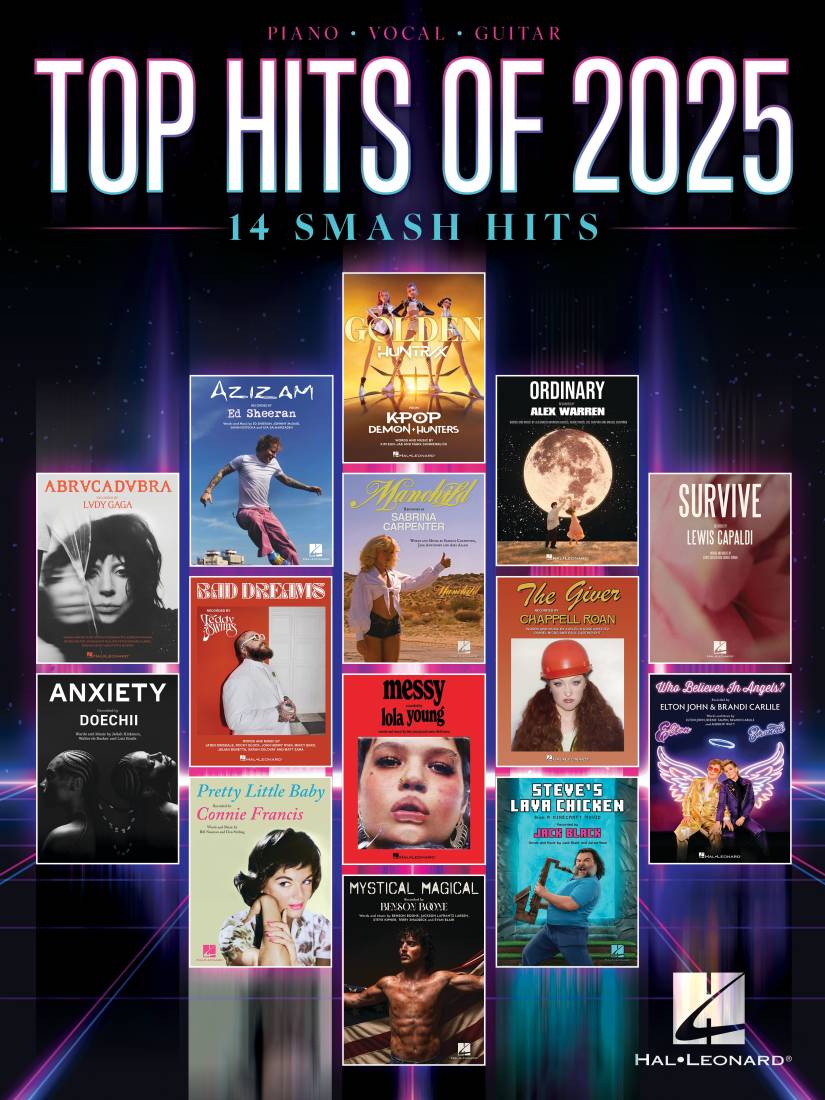 Top Hits of 2025: 14 Smash Hits - Piano/Vocal/Guitar - Book