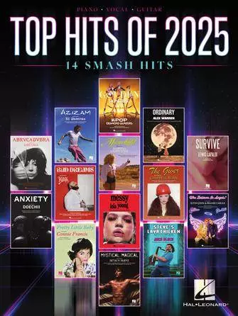 Top Hits of 2025: 14 Smash Hits - Piano/Vocal/Guitar - Book