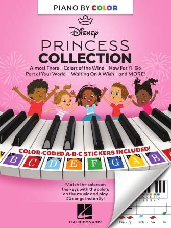 Piano-by-Color: Disney Princess Collection - Piano - Book
