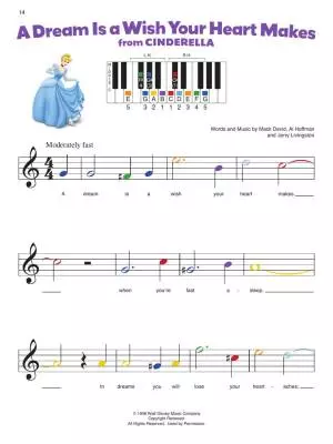 Piano-by-Color: Disney Princess Collection - Piano - Book