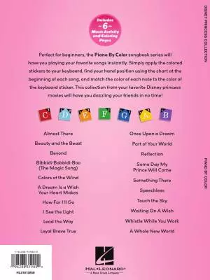 Piano-by-Color: Disney Princess Collection - Piano - Book