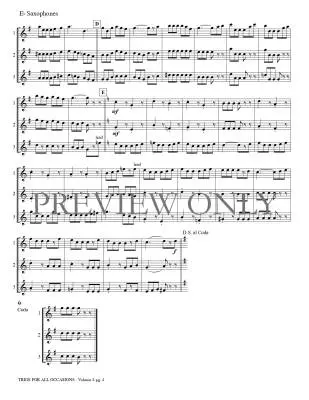 Trios for All Occasions Volume 4 - Kaisershot - Alto Saxophone - Book