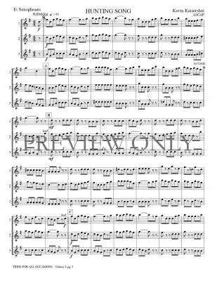 Trios for All Occasions Volume 4 - Kaisershot - Alto Saxophone - Book