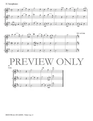 Trios for All Occasions Volume 4 - Kaisershot - Alto Saxophone - Book