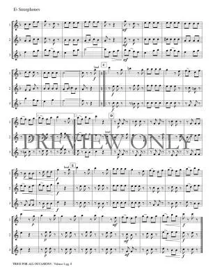 Trios for All Occasions Volume 4 - Kaisershot - Alto Saxophone - Book