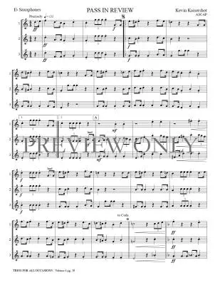 Trios for All Occasions Volume 4 - Kaisershot - Alto Saxophone - Book